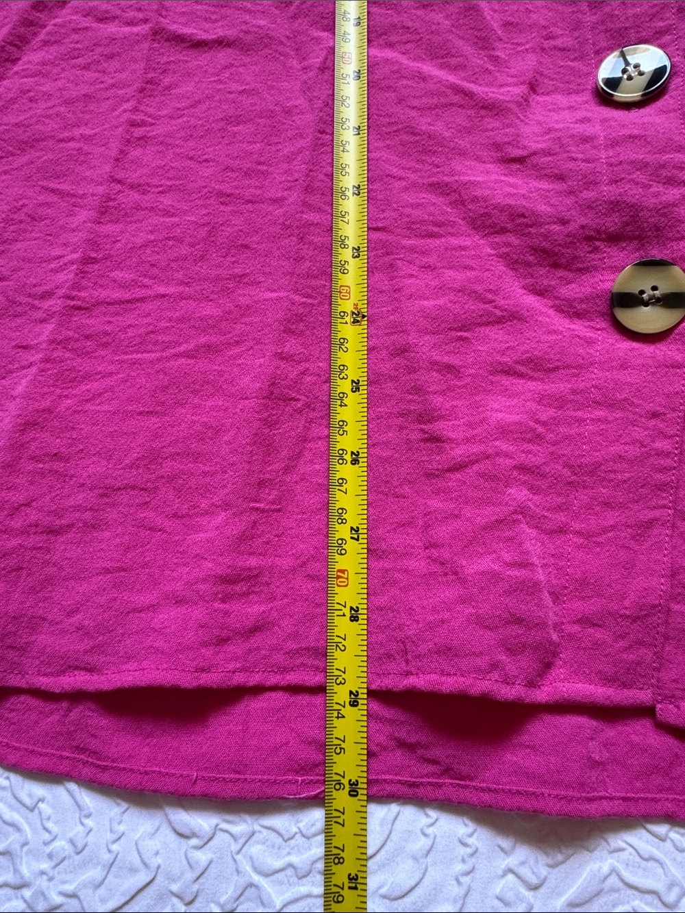 John Mark Fuchsia Button-Front Short Sleeve Shirt - Picture 5 of 10
